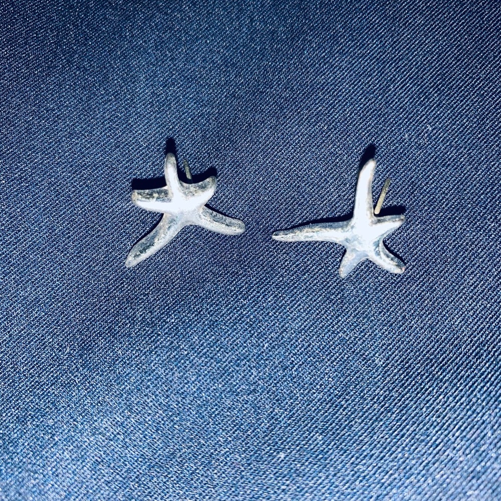 Sterling Silver Starfish Earrings